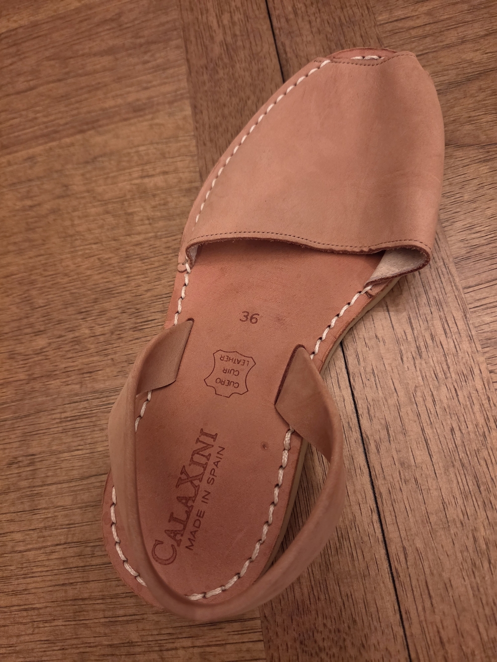 Calaxini Women’s Tan Leather Slingback Sandals